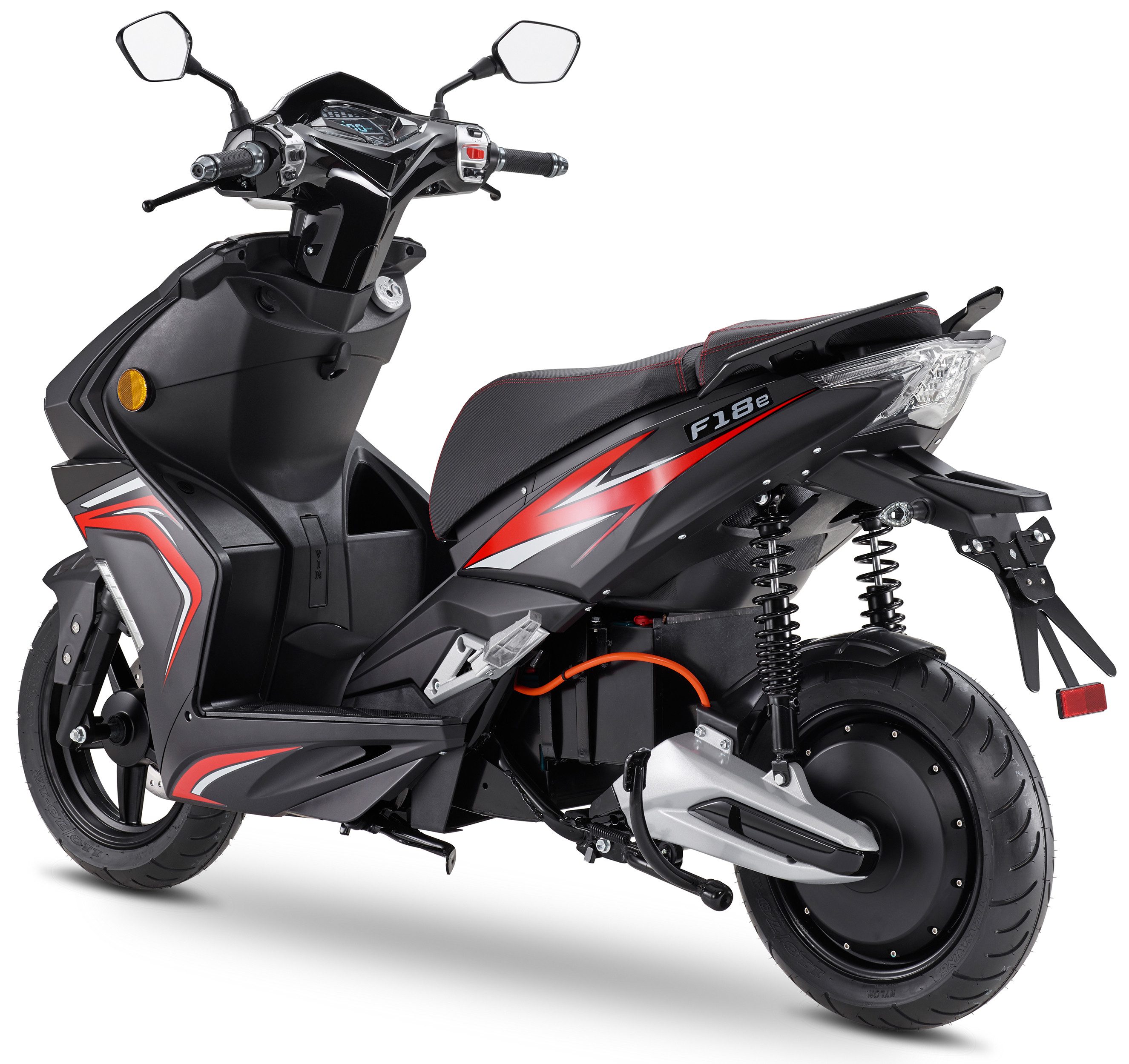 Luxxon E-Motorroller LuXXon F18e (45km/h), 3000 W, 45 km/h, Elektroroller mit Straßenzulassung, LED-Paket
