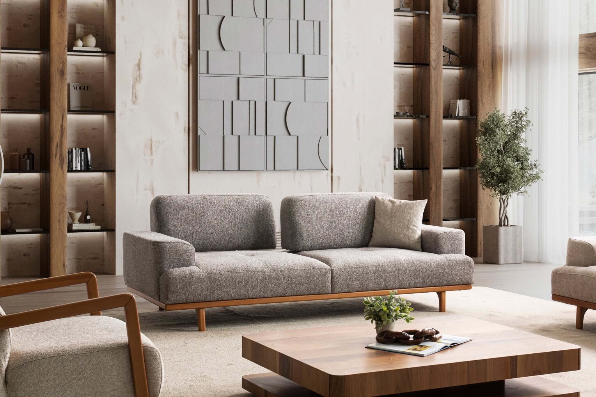 Nobelaa Sofa Sitzgruppe/Sofa Set - Wohnzimmergarnitur "Cassia" 3+3+1+1