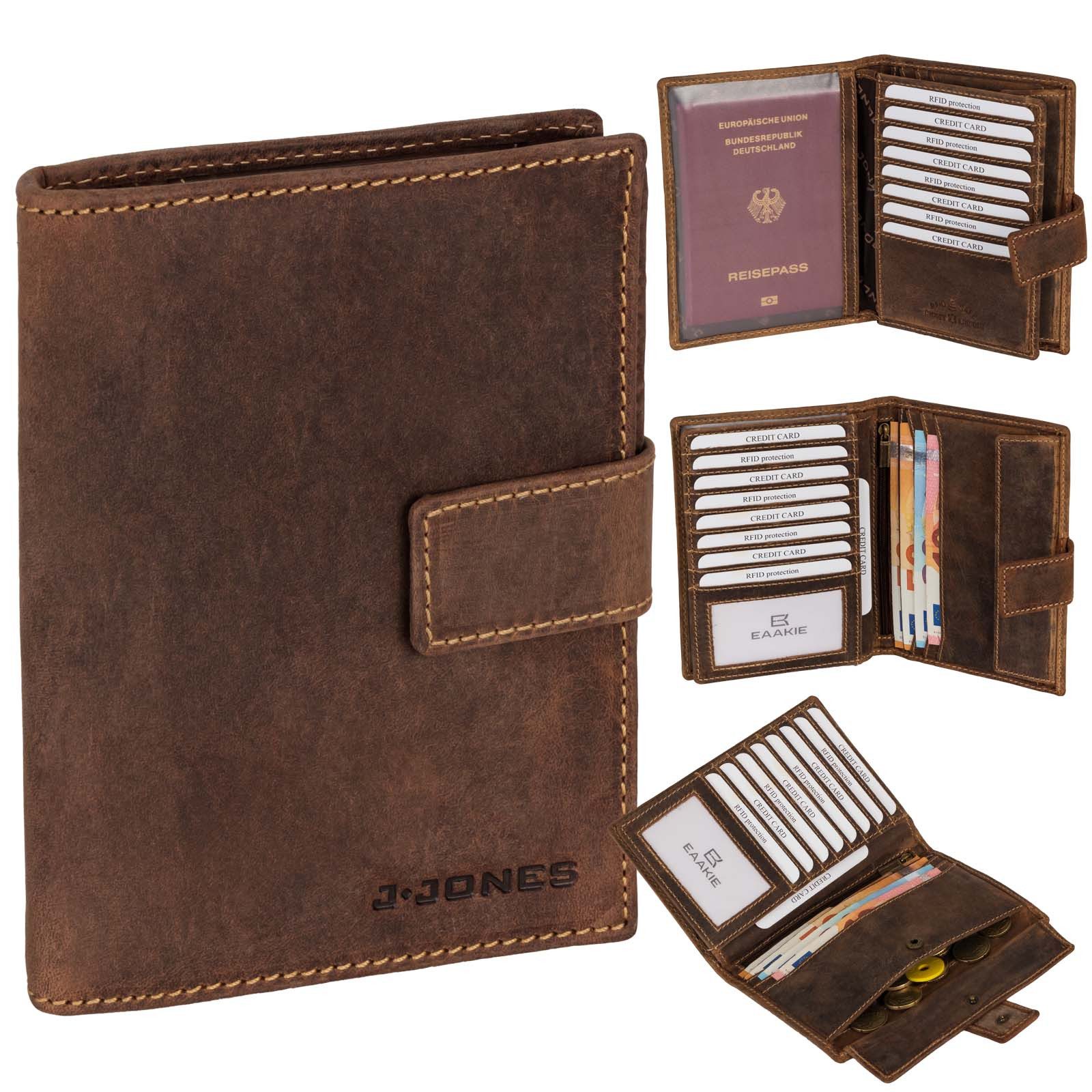 J.Jones Geldbörse Herren Leder Brieftasche RFID günstig online kaufen