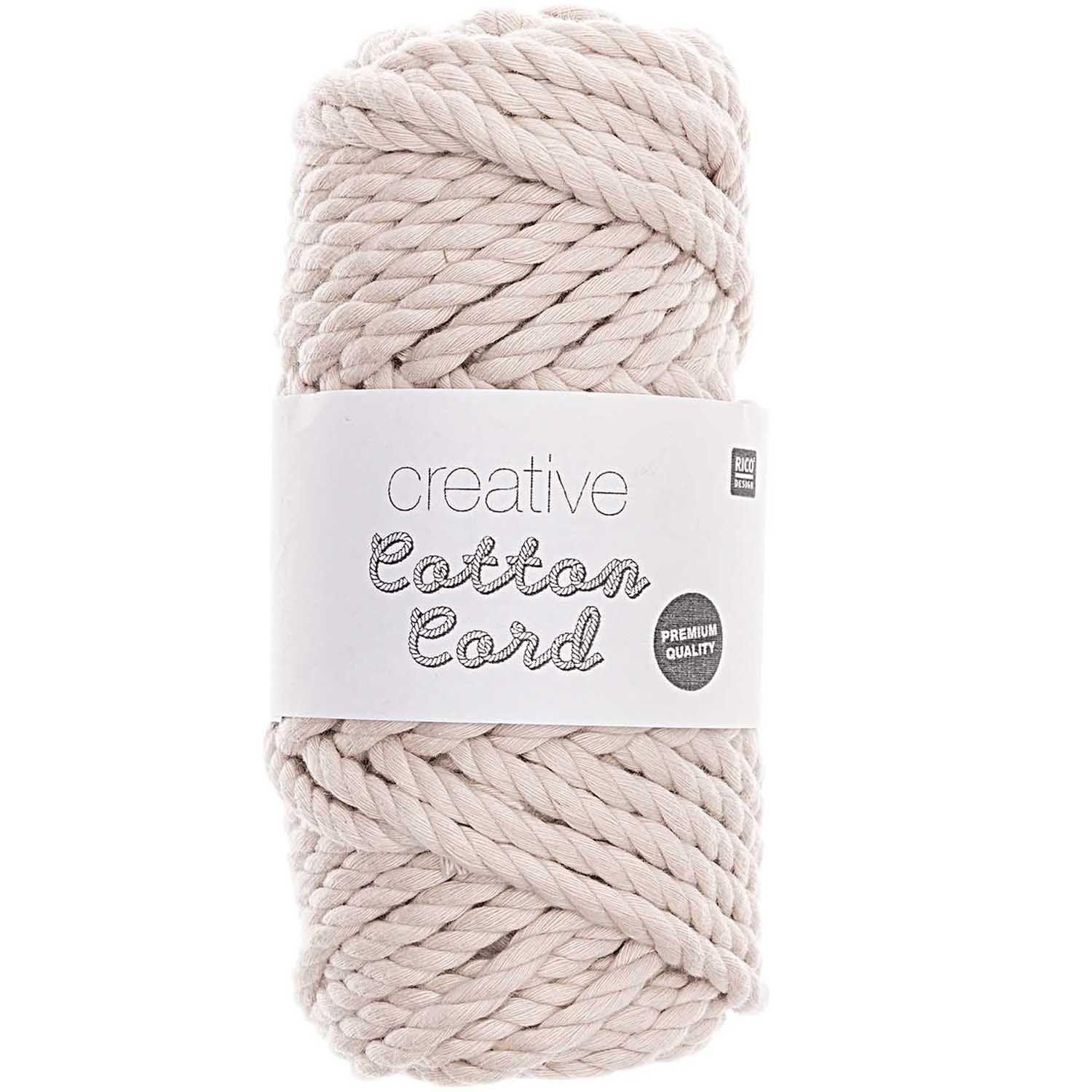 Rico Design Geschenkkarte Creative Cotton Cord natur