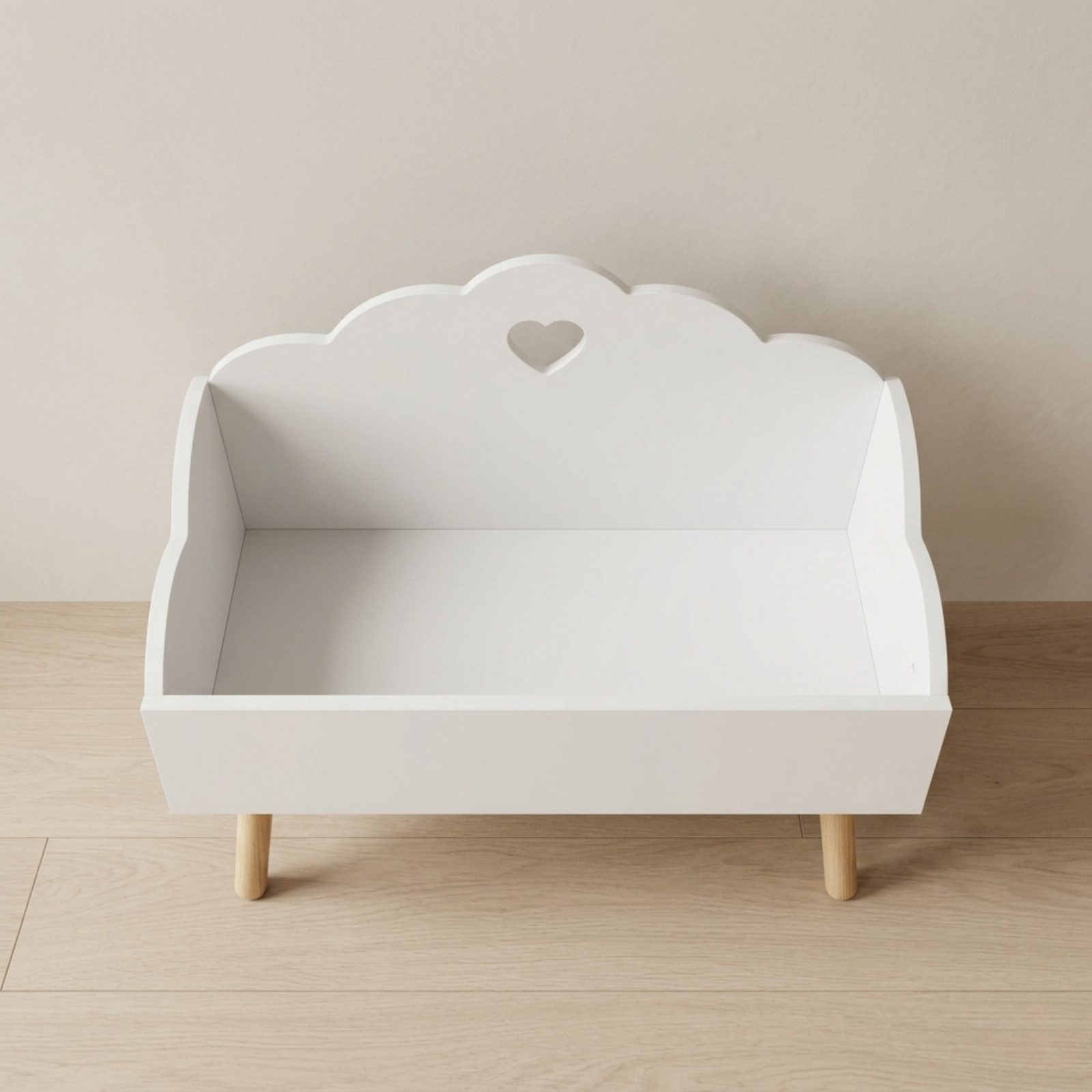 BOXIMO Aufbewahrungsbox Spielzeugkiste mit Wolkenmotiv NUVU, 55 x 45 x 28 cm – Bild 4 von 5