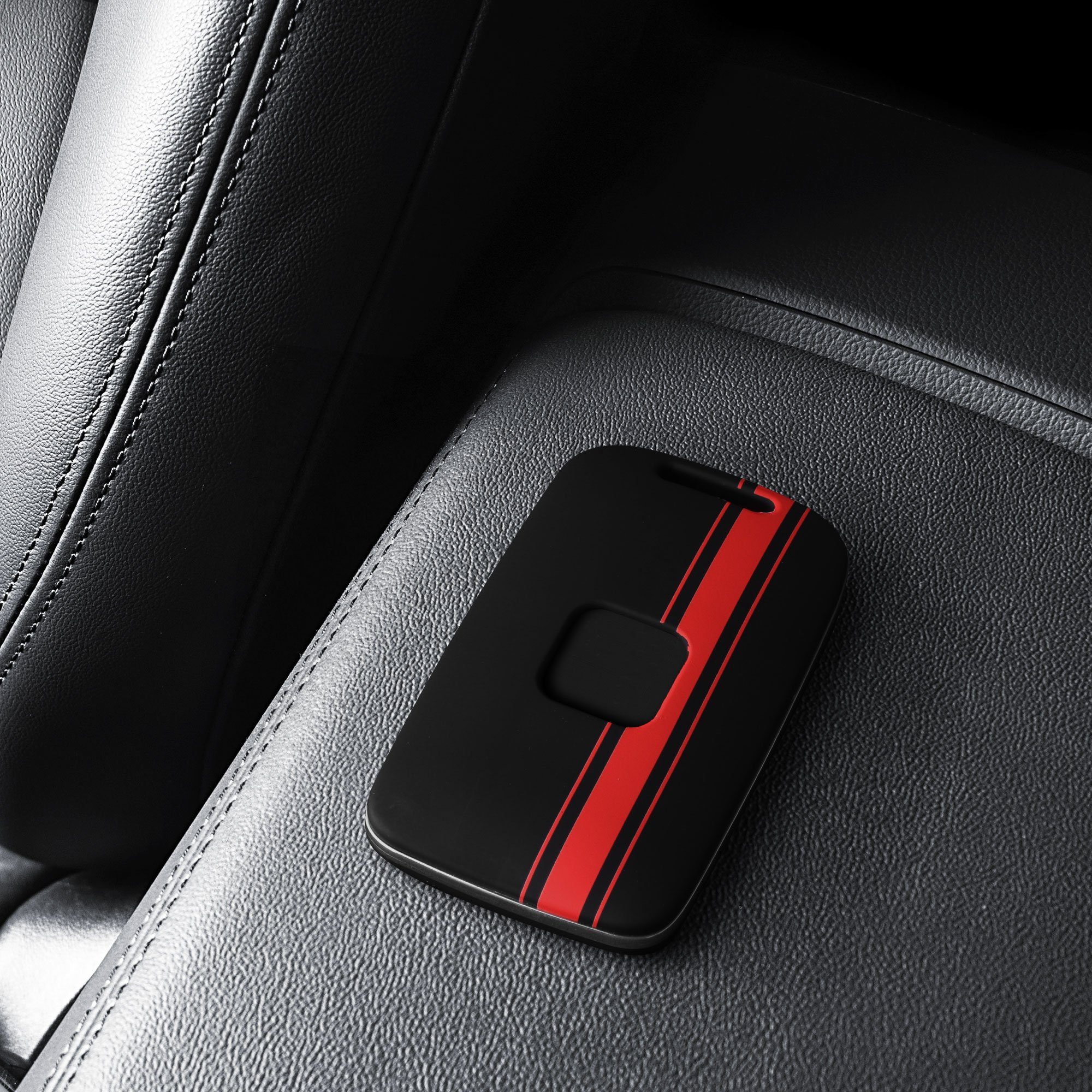 Hardcover Autoschlüssel Schutzhülle Schlüsselhülle Rot Hülle Renault, für kwmobile Schlüsseltasche