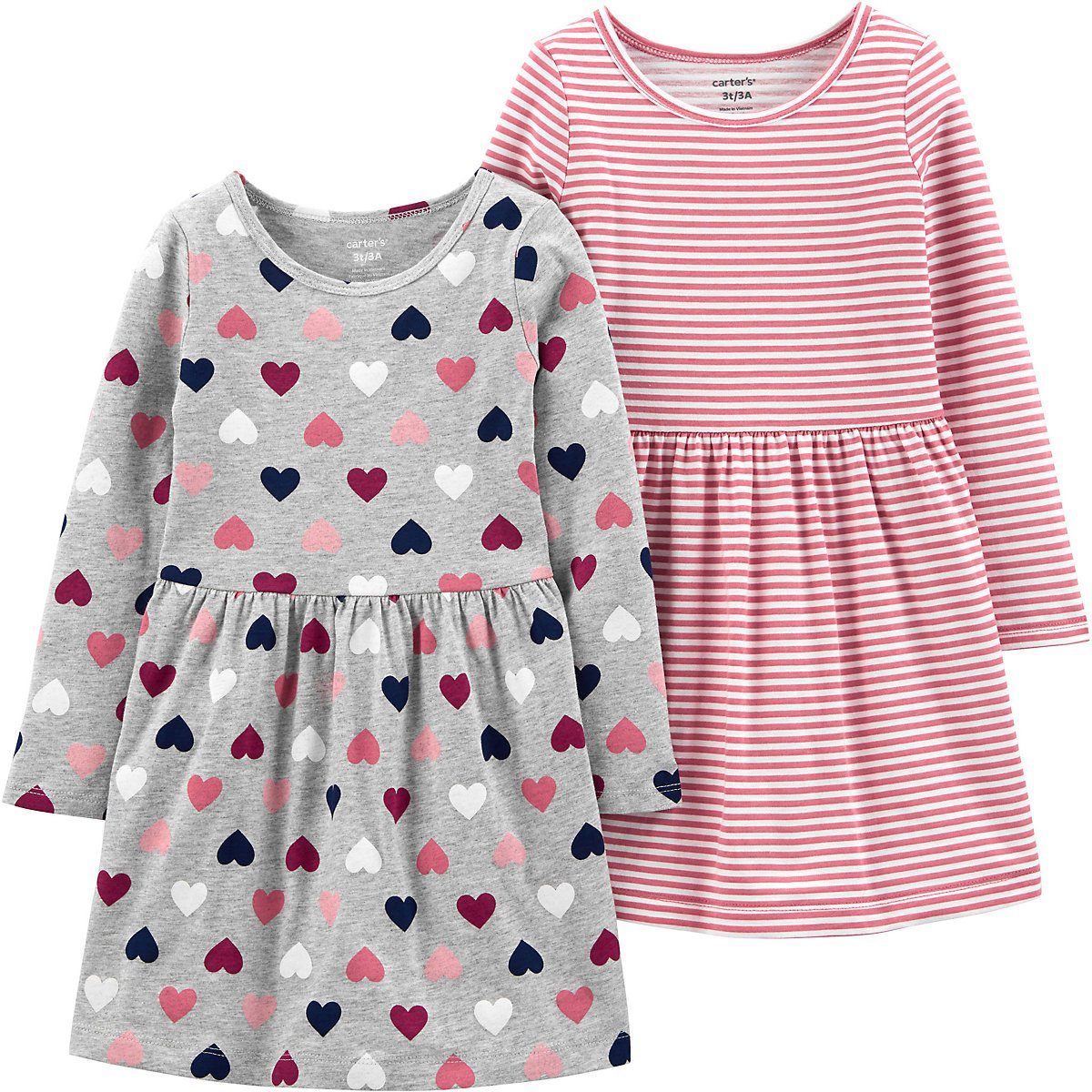 Kinder Kids (Gr. 92 -146) Carter`s A-Linien-Kleid Kinder Kleid Doppelpack