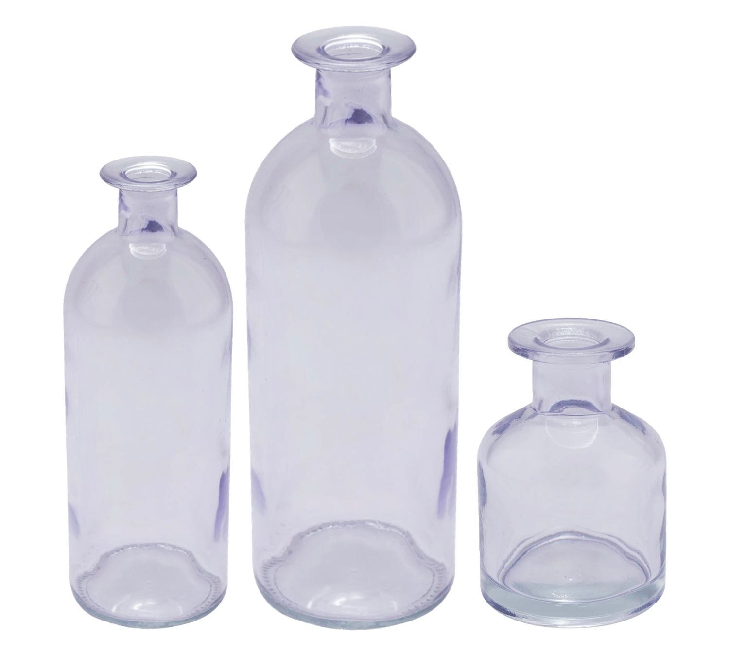 ZauberDeko Dekovase Vase Lila Veilchen Glas günstig online kaufen