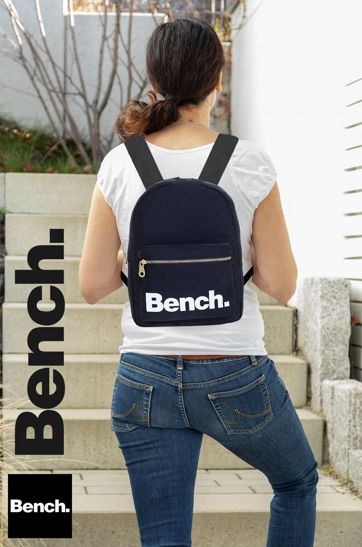 Bench. Cityrucksack Rucksack klein Damen Mädchen Freizeitrucksack, Büro Reise Freizeit Daypack Damenrucksack Handgepäck Nova + Etui