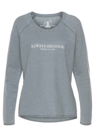 Herrlicher Sweatshirt FREYA SWEAT mit Statement Print "Always Original"