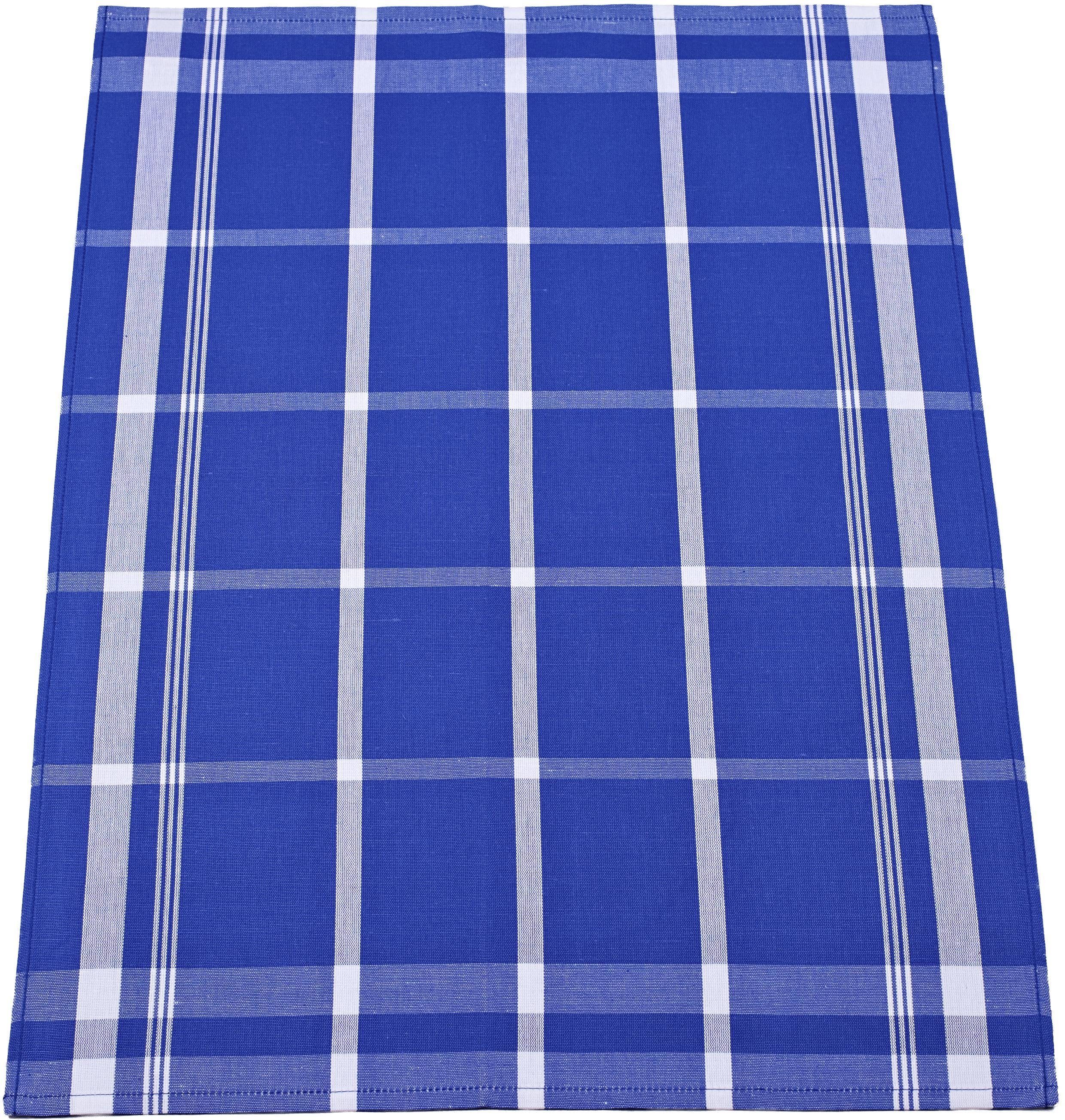 ROSS Geschirrtuch Exclusiv, (Set, 3-tlg), Blockkaro, 50% Baumwolle, 50% Lei günstig online kaufen