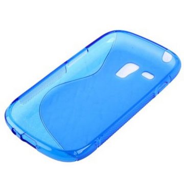 König Design Handyhülle Samsung Galaxy S3 Mini, Samsung Galaxy S3 Mini Handyhülle Backcover Blau