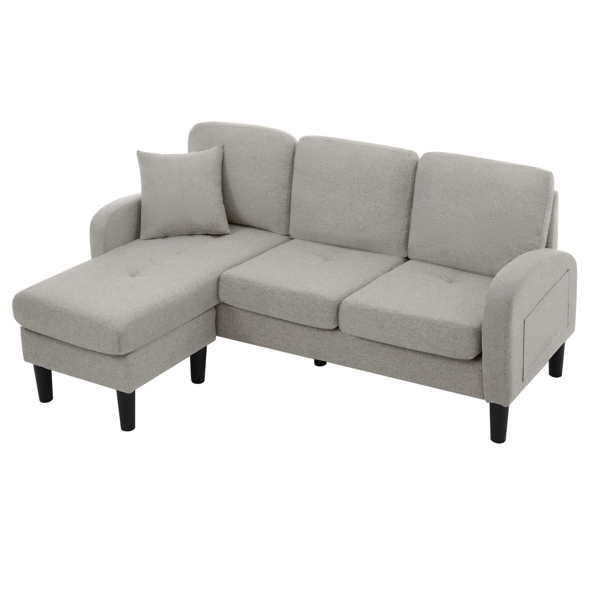 HAUSS SPOLE Ecksofa L-förmiges 3-Sitzer Sofa, günstig online kaufen