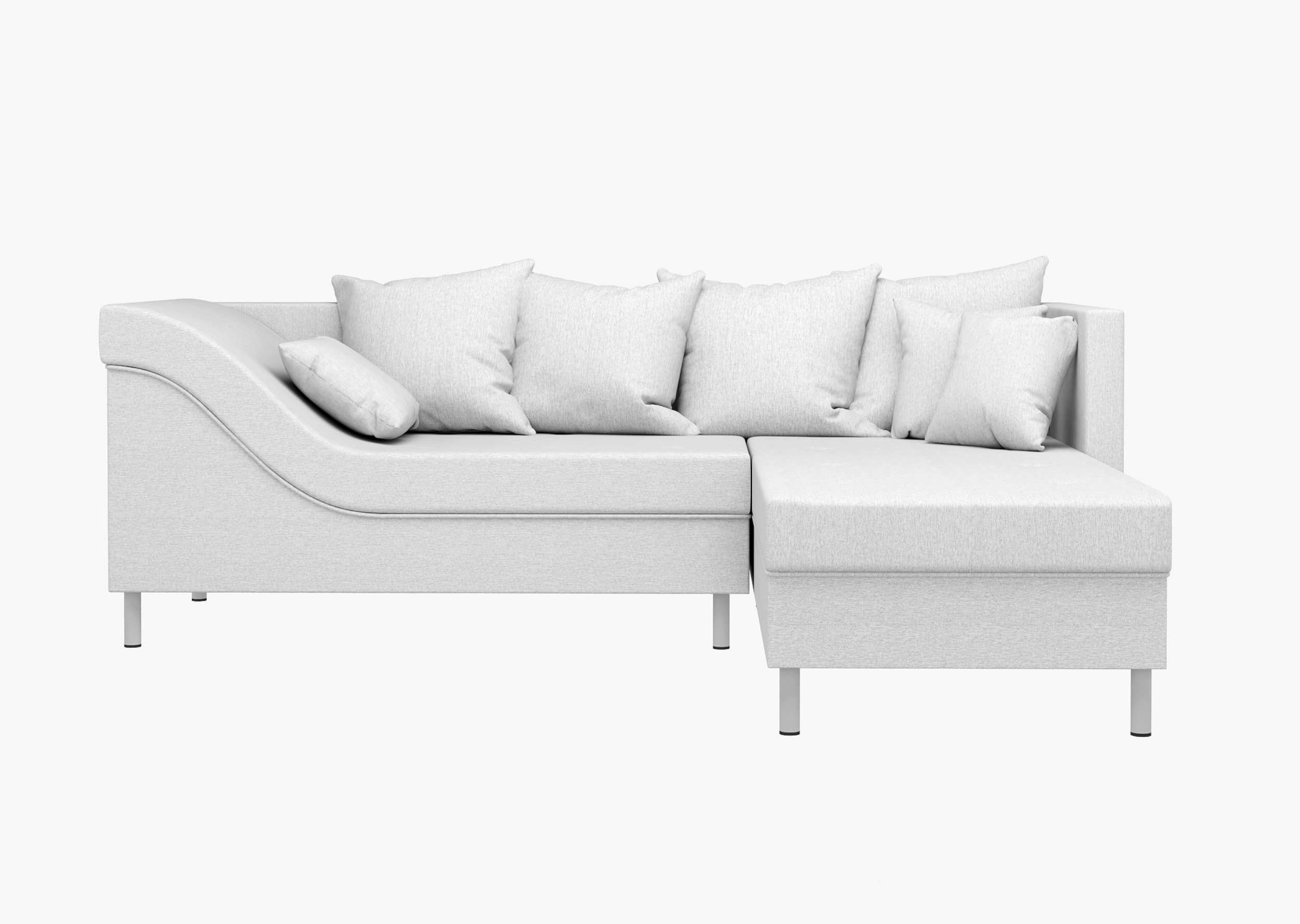 Design, inklusive mane Raum Eckcouch, stellbar links frei L-Form, Stylefy Toffi, Modern Ecksofa bestellbar, Kissen, im oder rechts