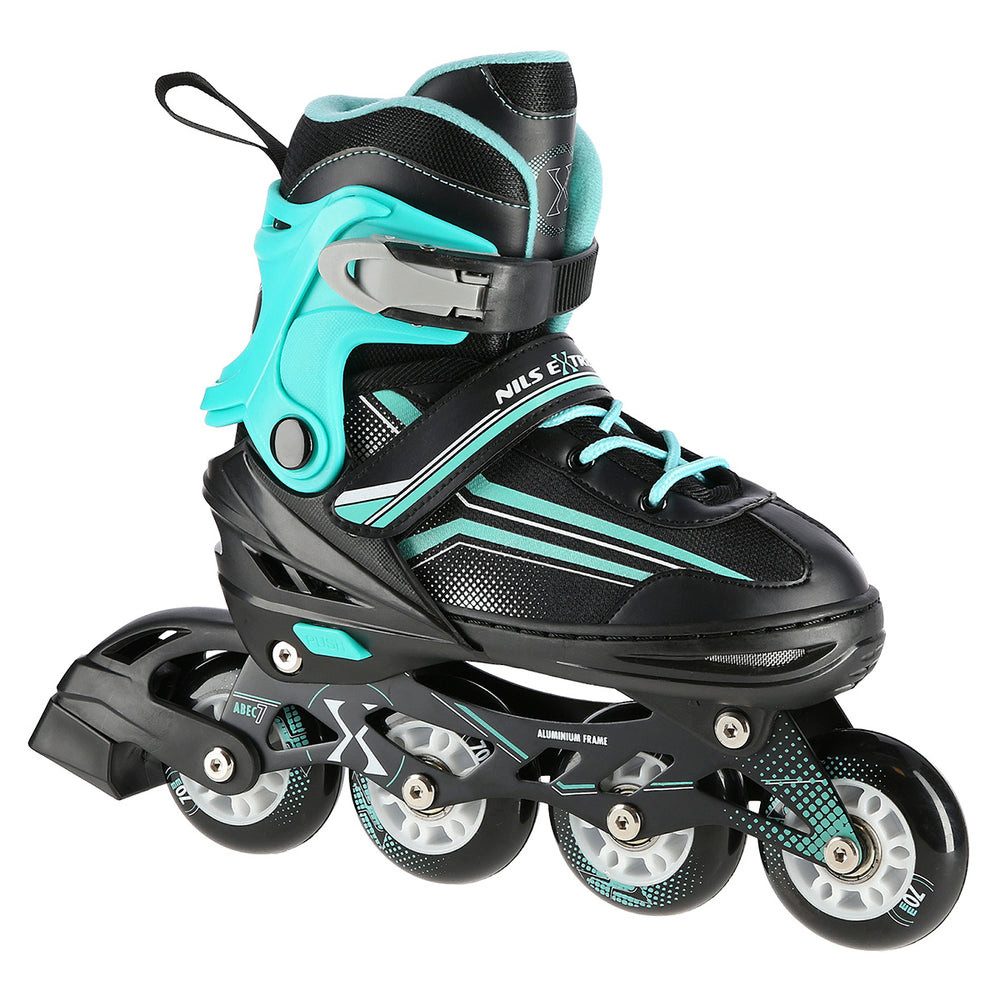 NILS EXTREME Inlineskates Kinderinliner Rollschuhe Schlittschuhe, (Spar-Set, 2-St., 29-33), 2in1, größenverstellbar, ABEC 7, Alu-Schiene