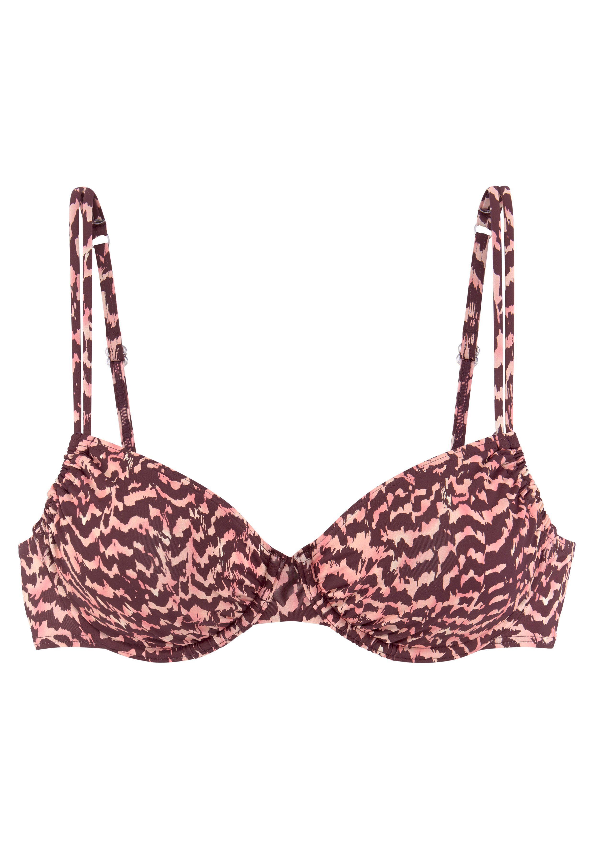 LASCANA Bügel-Bikini-Top Holly, mit Animalprint günstig online kaufen