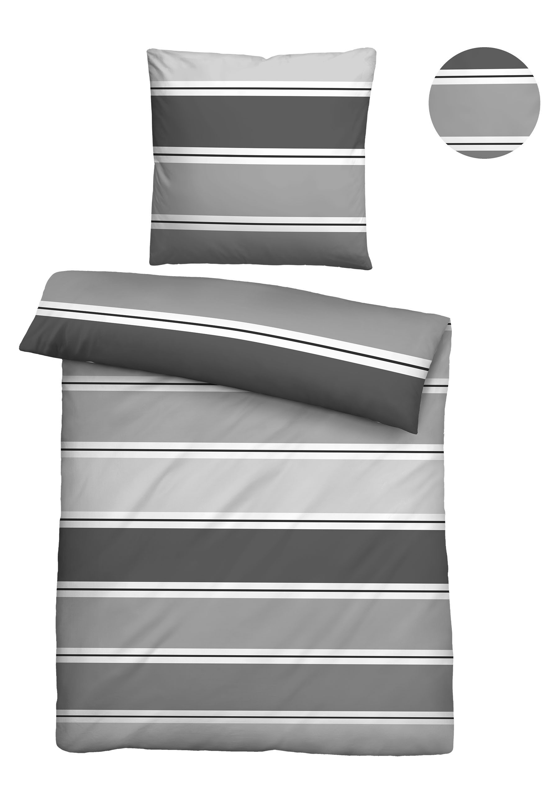 Biberna Bettwäsche 0025009, Soft-Seersucker, 2 teilig, günstig online kaufen
