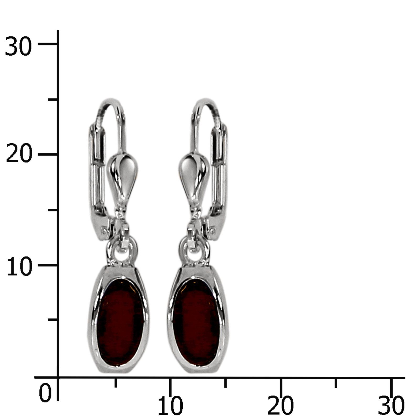 OSTSEE-SCHMUCK Paar Ohrhänger Ostsee-Schmuck Ohrhänger Tinta cherry Ohrhäng günstig online kaufen