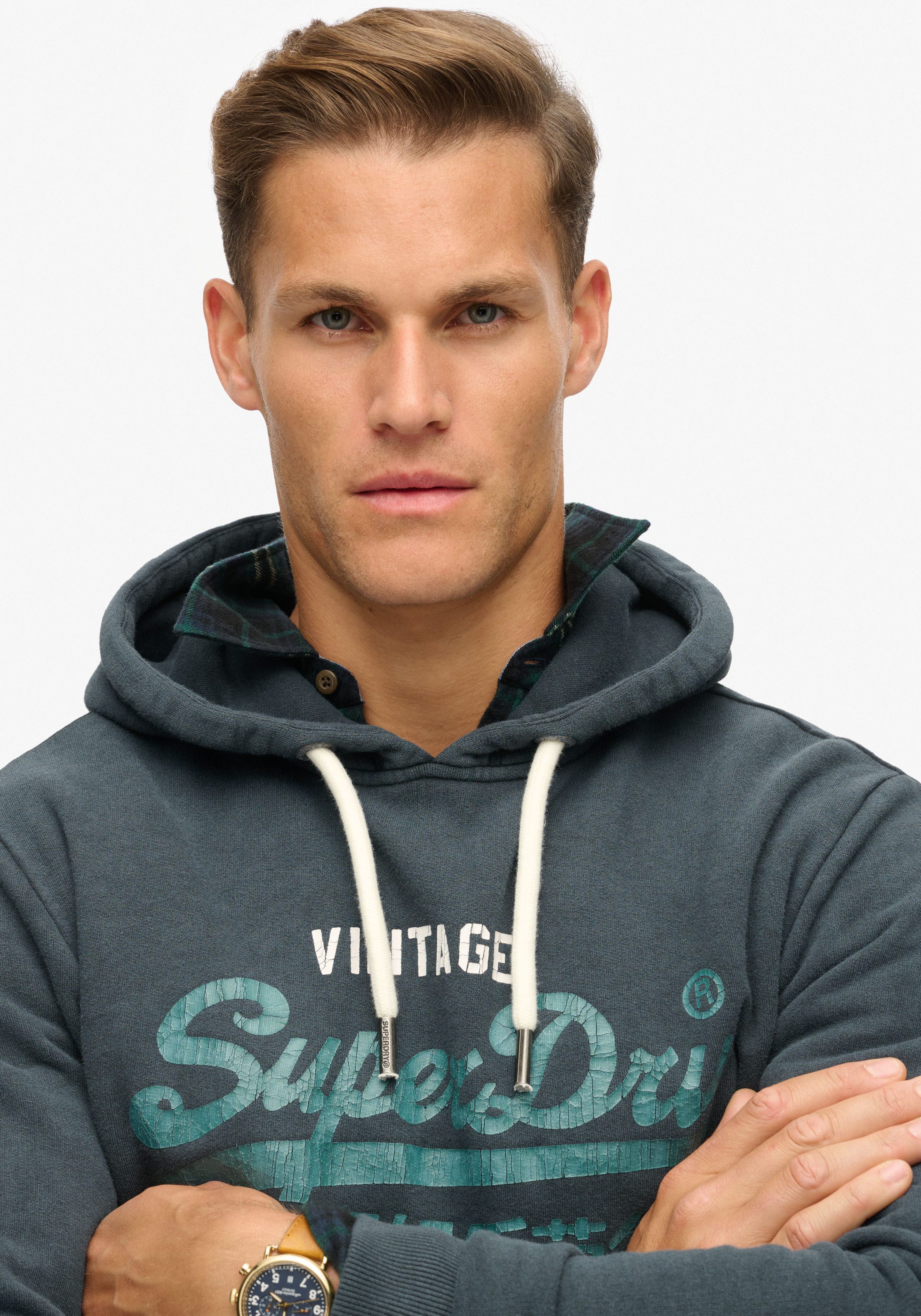 Superdry Kapuzensweatshirt DUO VINTAGE LOGO HOODIE günstig online kaufen