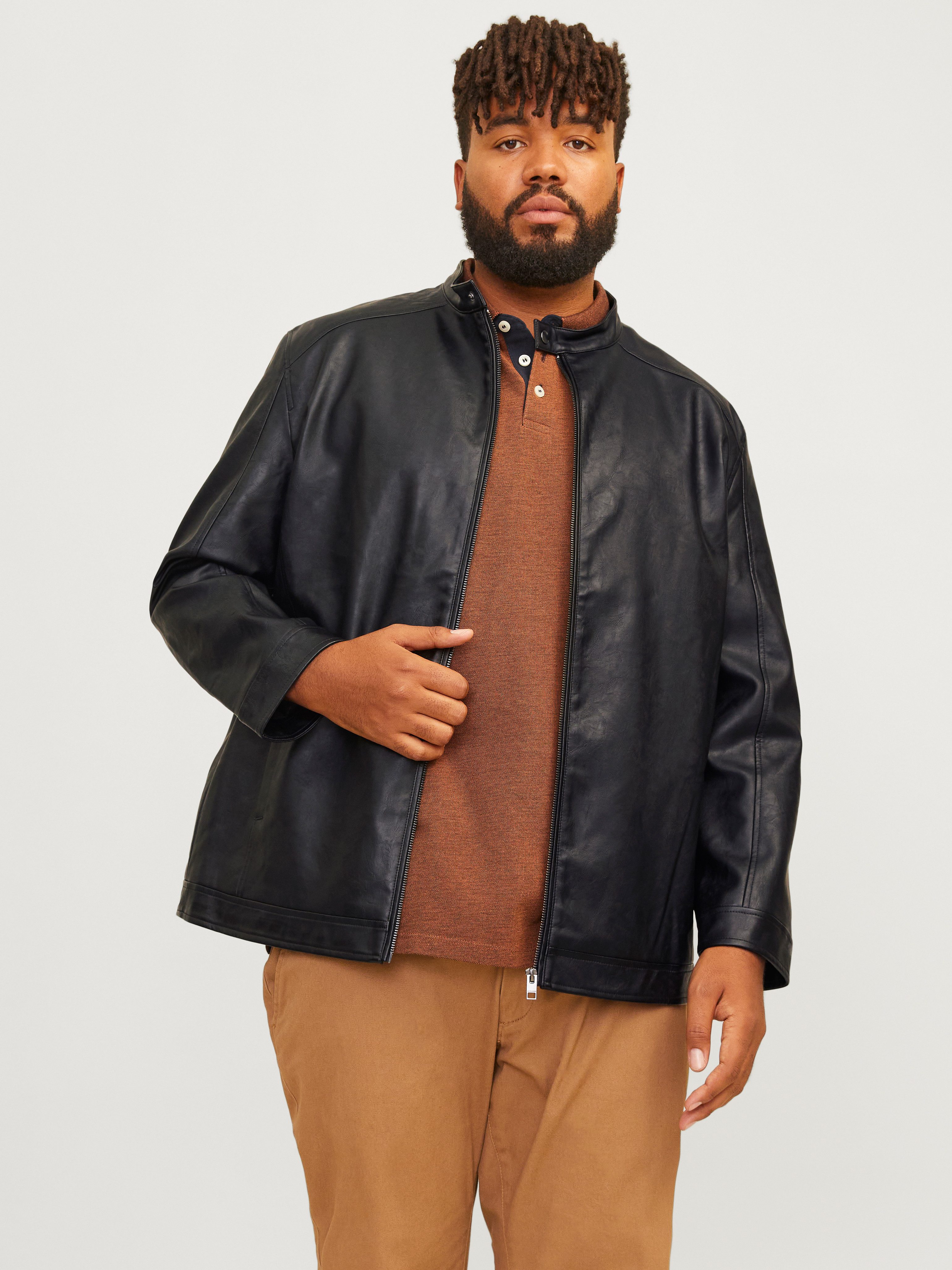 Jack & Jones PlusSize Lederimitatjacke JJEDYLAN günstig online kaufen