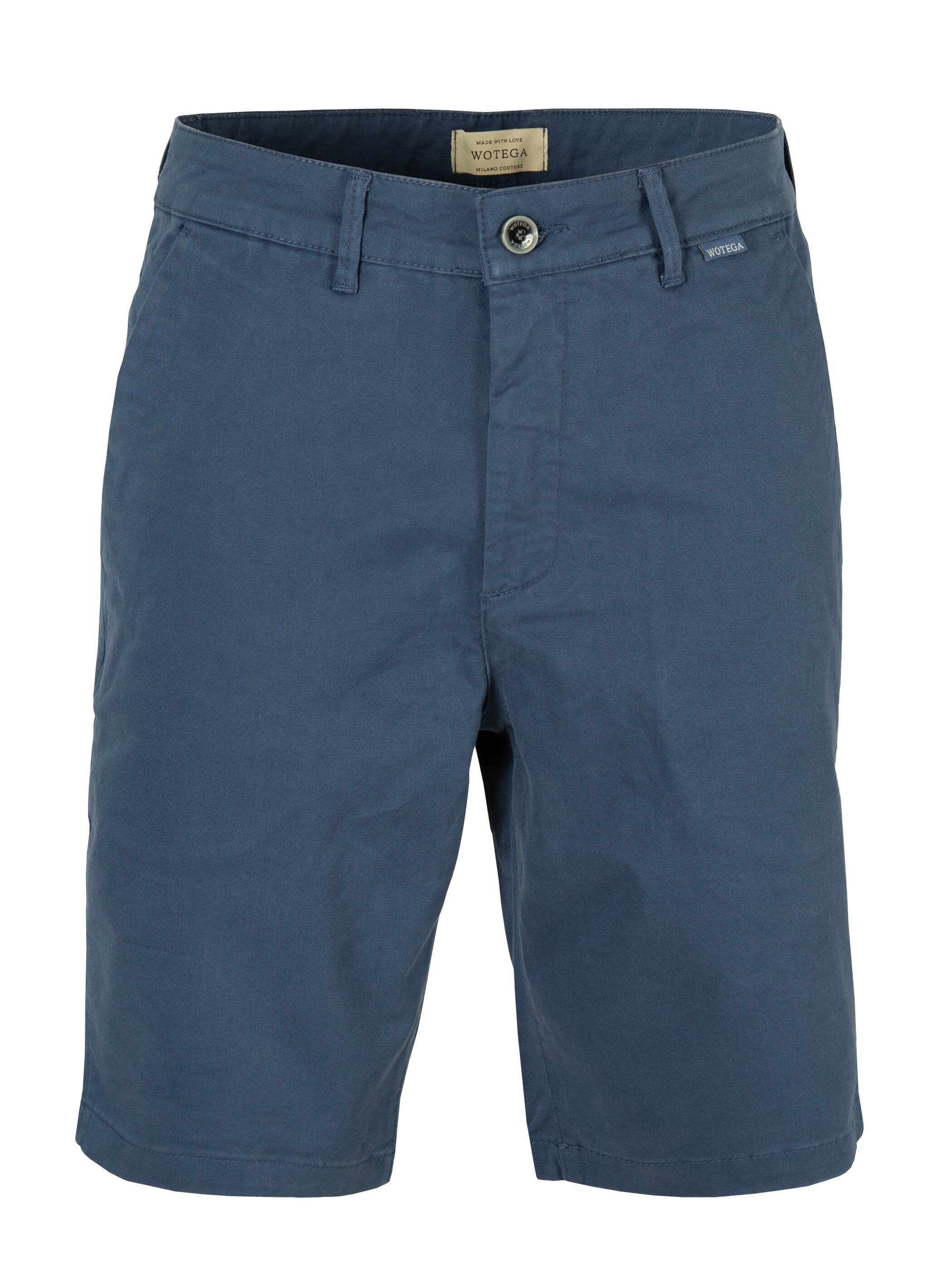 WOTEGA Shorts Spring kurze Chino Herren Chinoshorts mit Stretchanteil Blau (Ombre Blue 194014)