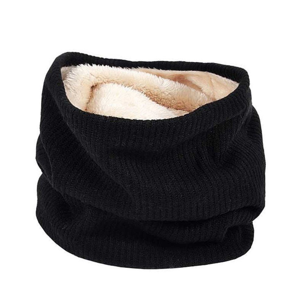 Modeschal Fleece Schal Winter Loop Strickschal Schlauchschal