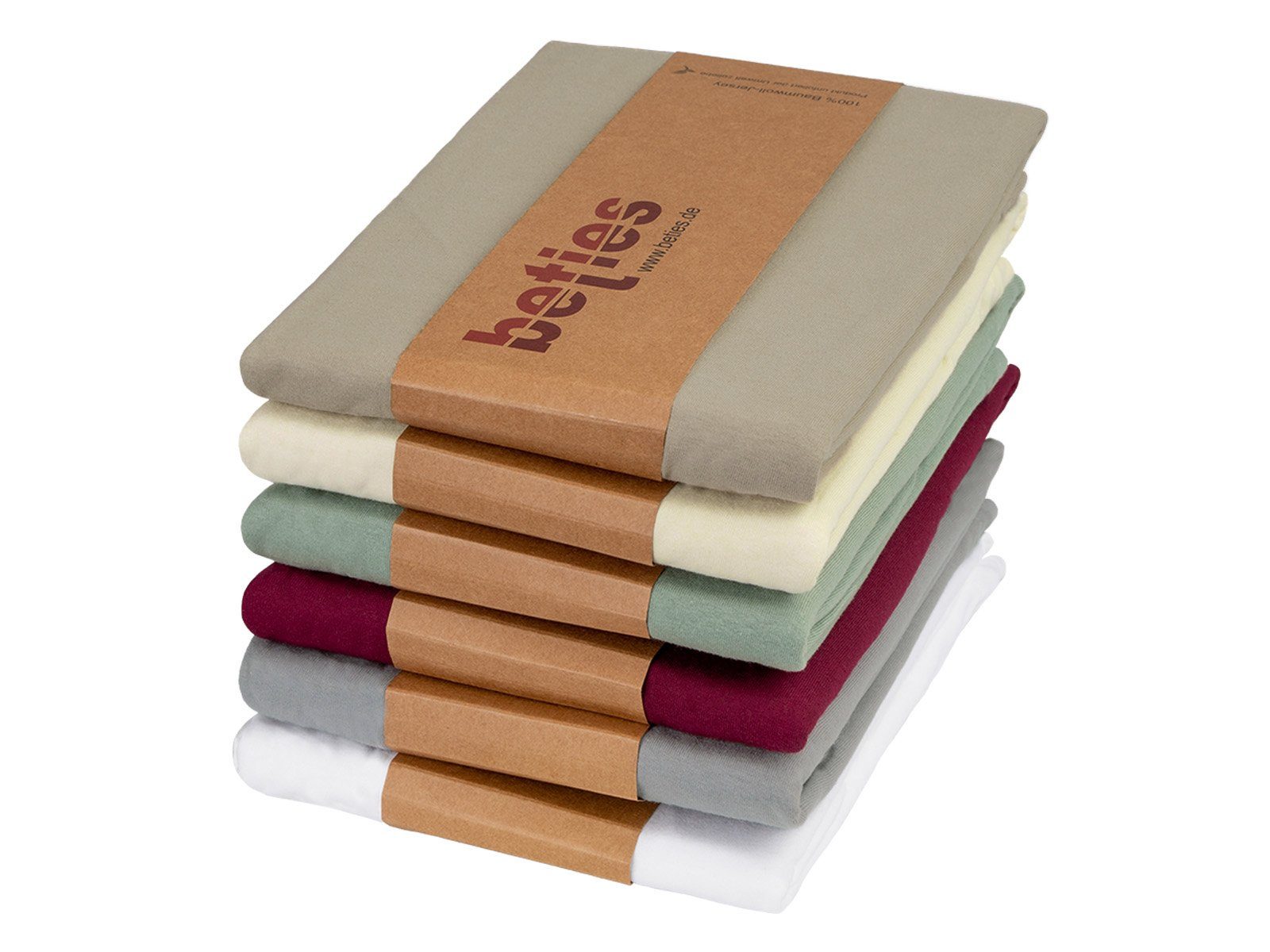 beties Kissenbezug BasicSoft, (1 Stück), Keilkissenbezug ca. 62x49x30 cm Jersey 100% Baumwolle plaza-taupe