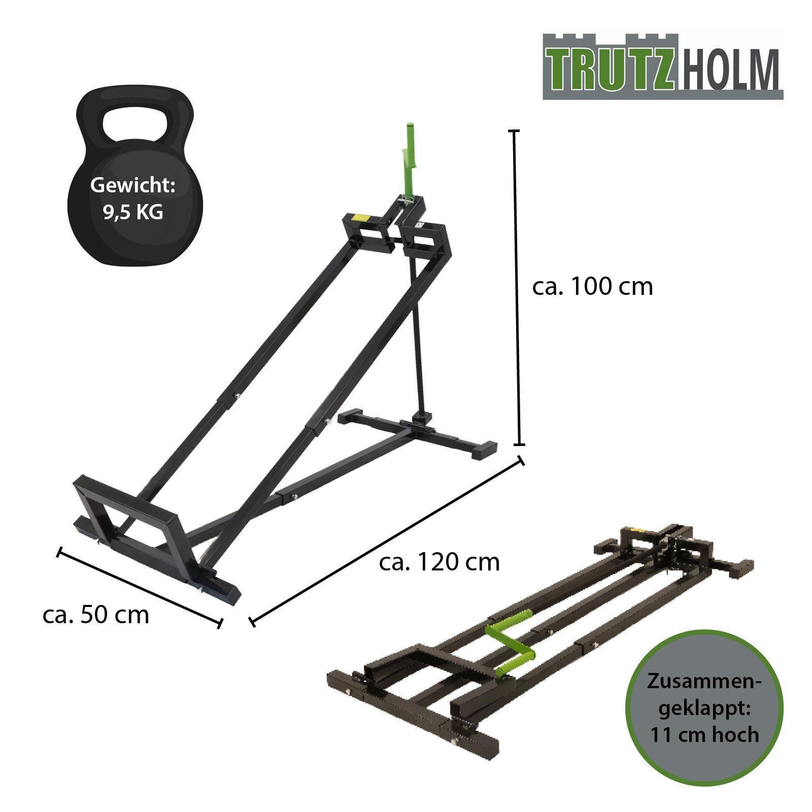 TRUTZHOLM Rasentraktor Rasentraktorheber 400 kg Akkuschrauber-Adapter, stuf günstig online kaufen
