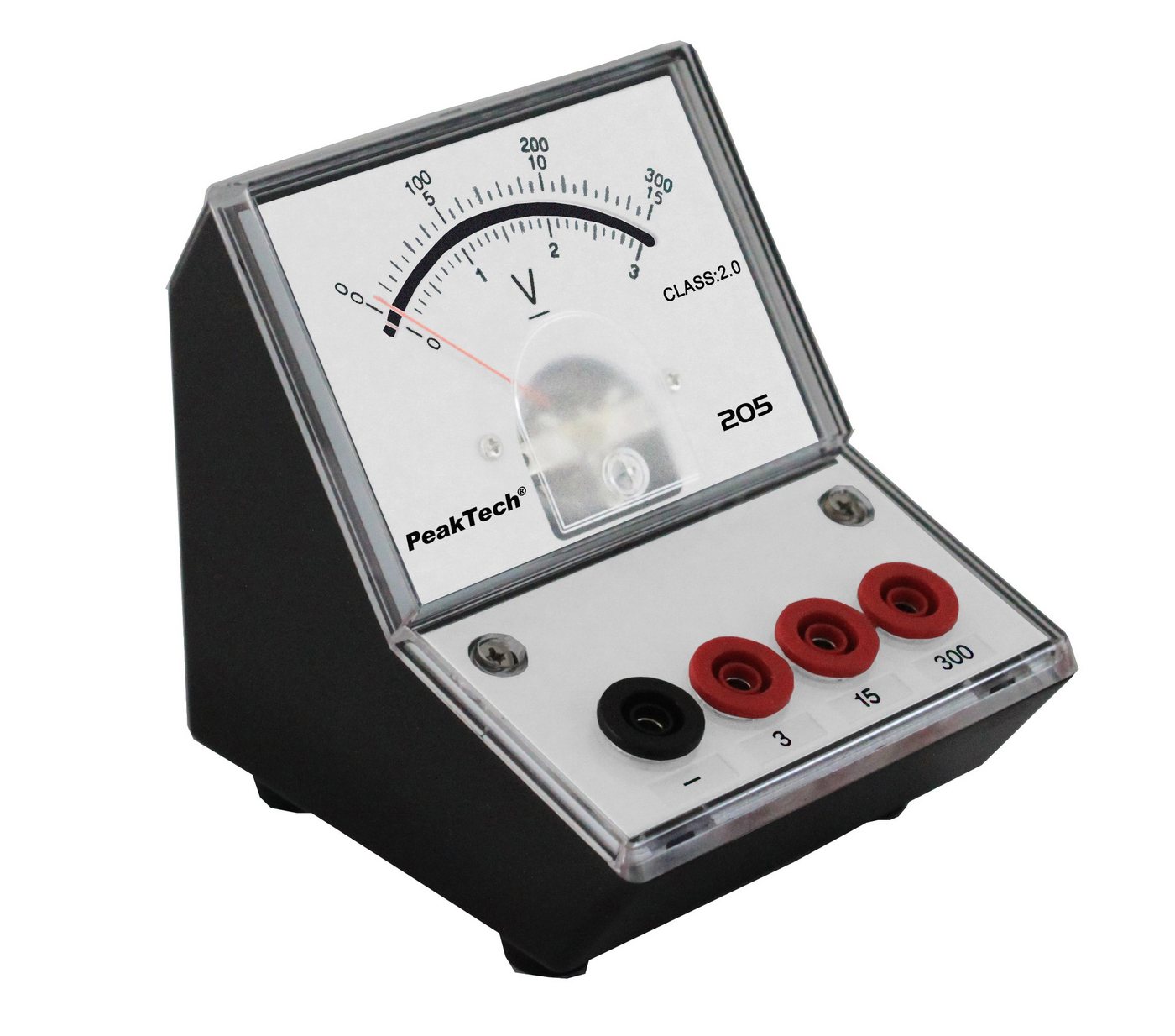 Thumbnail - PeakTech Spannungsprüfer PeakTech P 205-07: Analog-Voltmeter 0 - 3 V - 15 V - 300 V DC, (1 St)