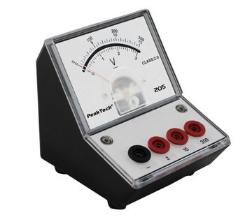 PeakTech Spannungsprüfer PeakTech P 205-07: Analog-Voltmeter 0 - 3 V - 15 V - 300 V DC, (1 St)