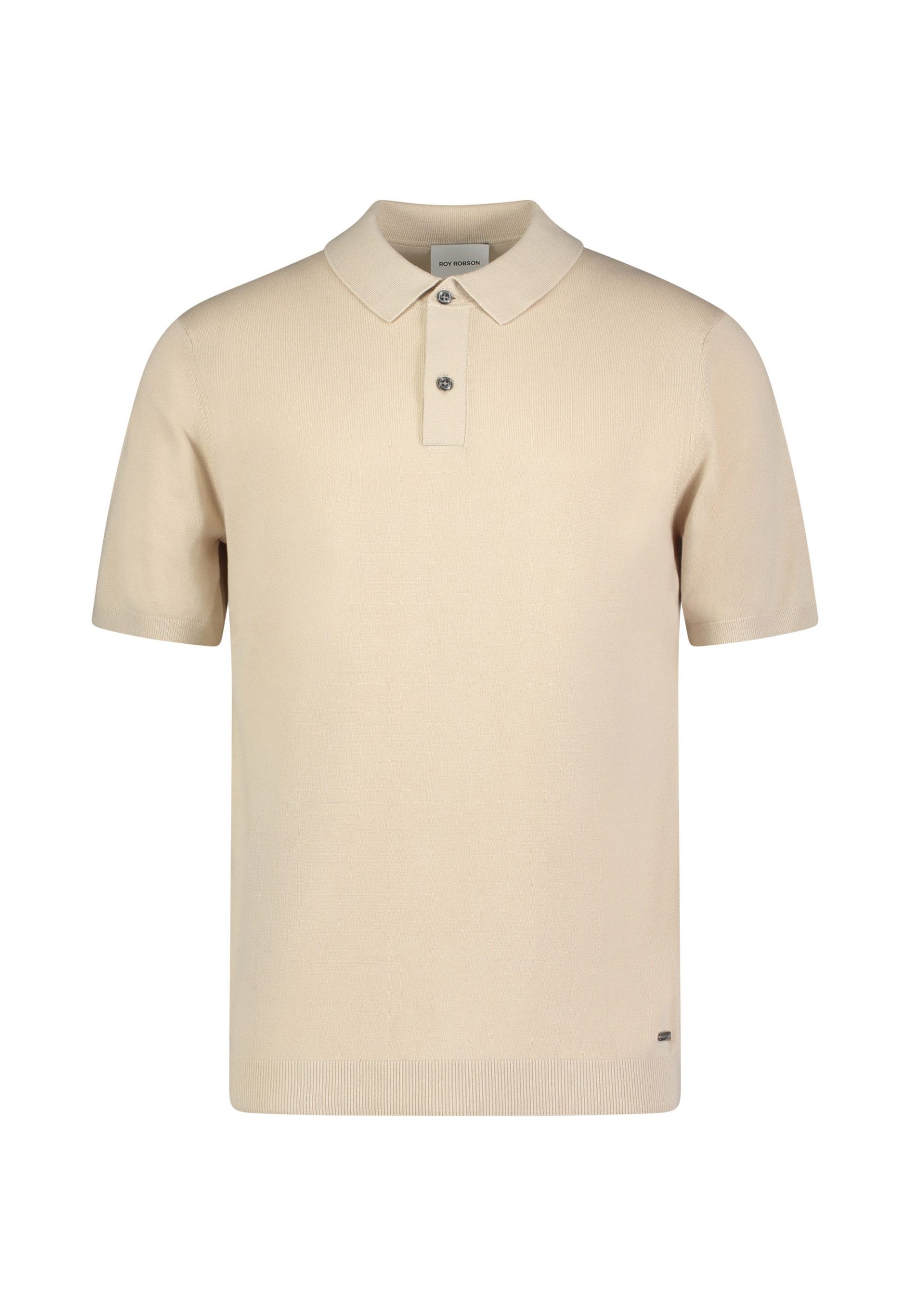 Roy Robson Strickpullover Kurzarmpullover mit Polokragen - Casual Fit