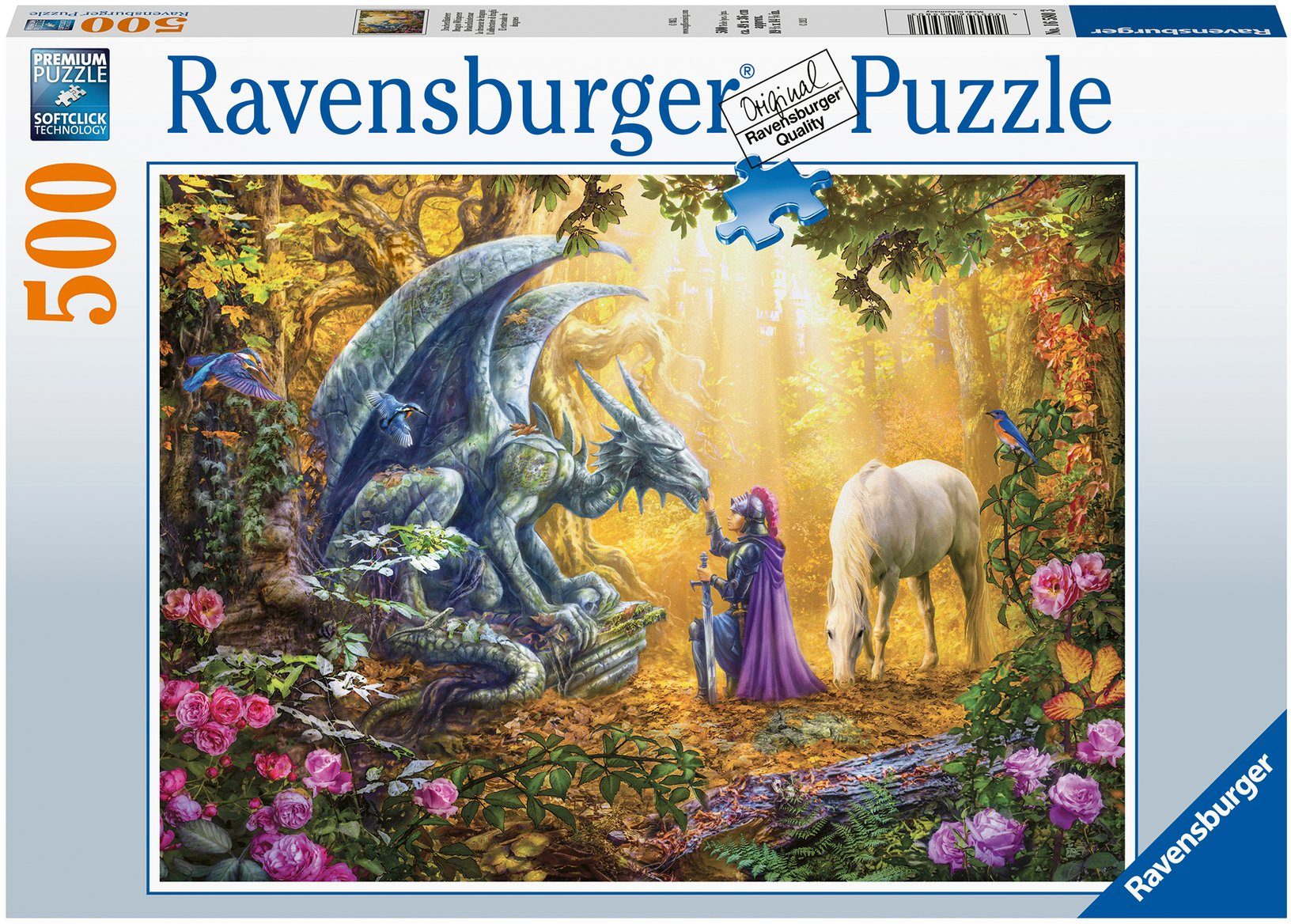 Ravensburger Puzzle Drachenflüsterer, 500 Puzzleteile, Made in Germany, FSC® - schützt Wald - weltweit