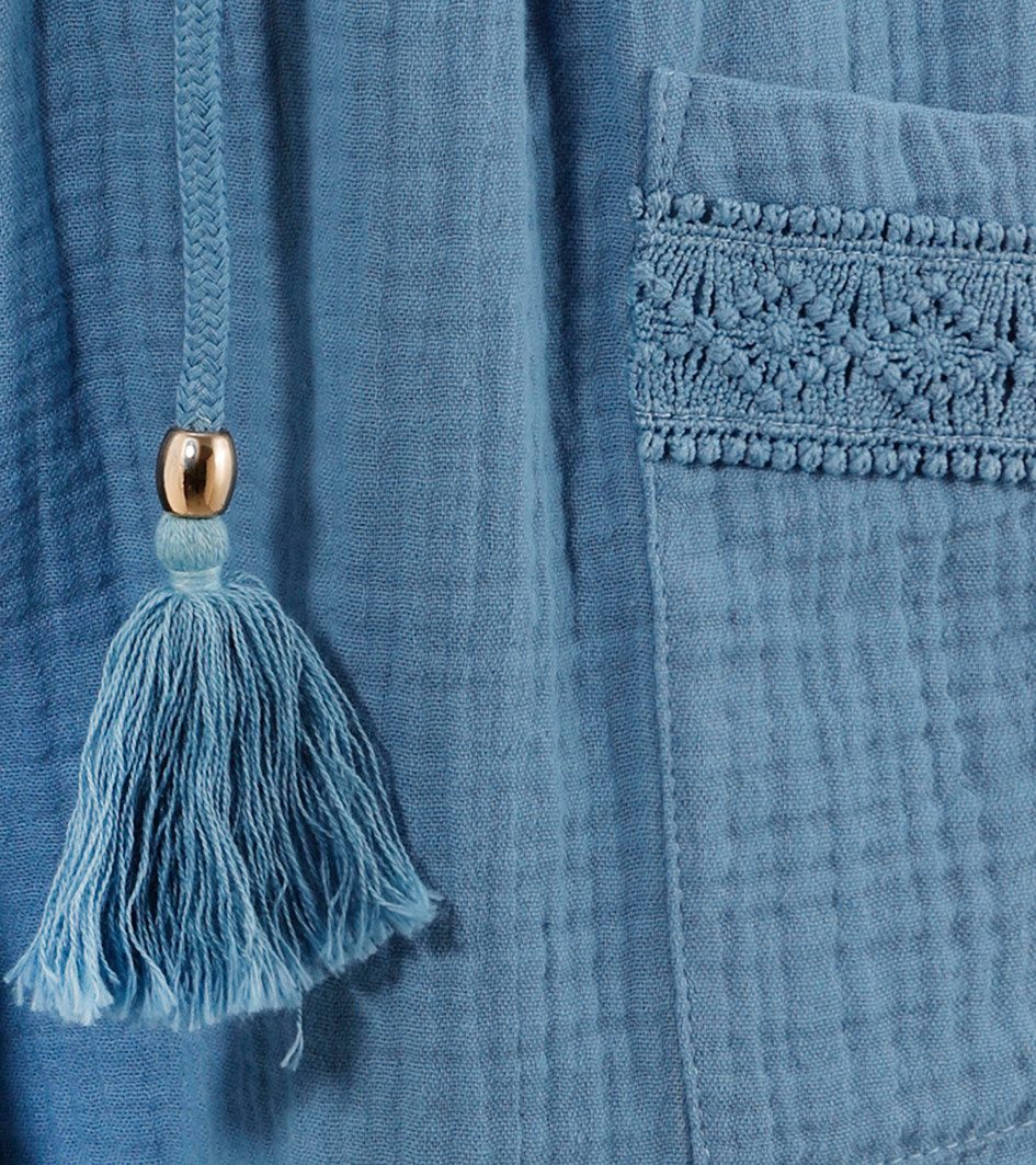 Aniston CASUAL Shorts mit Häkel-Applikationen verziert