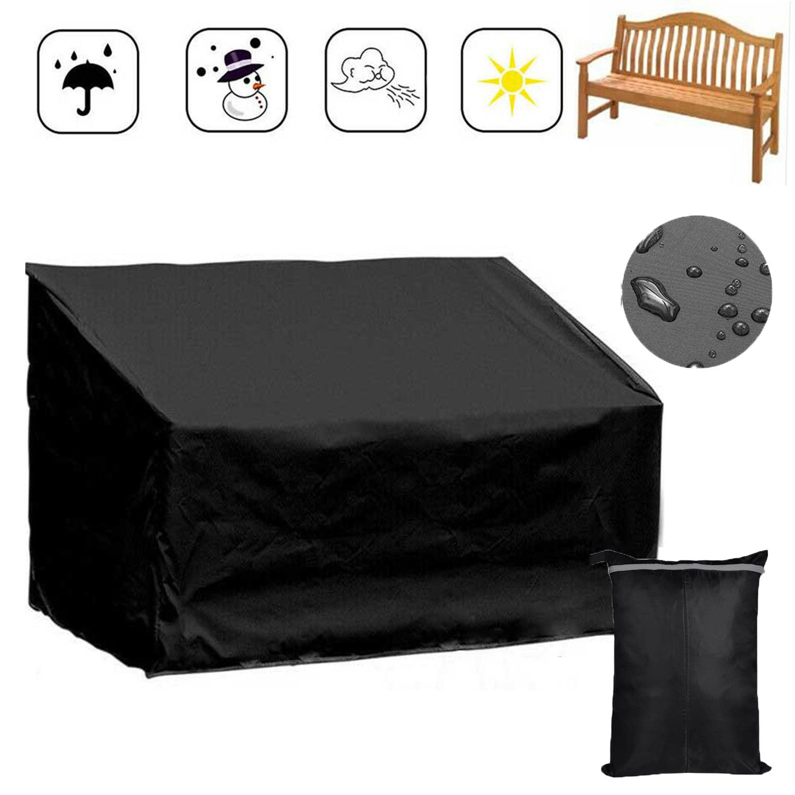 BTTO Gartenmöbel-Schutzhülle Abdeckung 2/3/4 Sitzabdeckung, Polyester-Geweb günstig online kaufen