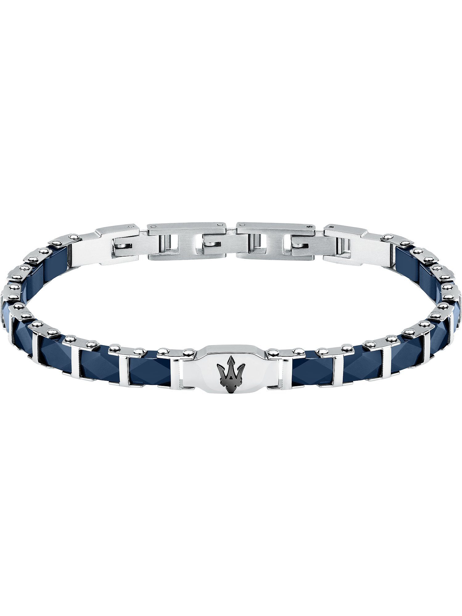 Edelstahlarmband Maserati Herren-Armband Edelstahl, Keramik