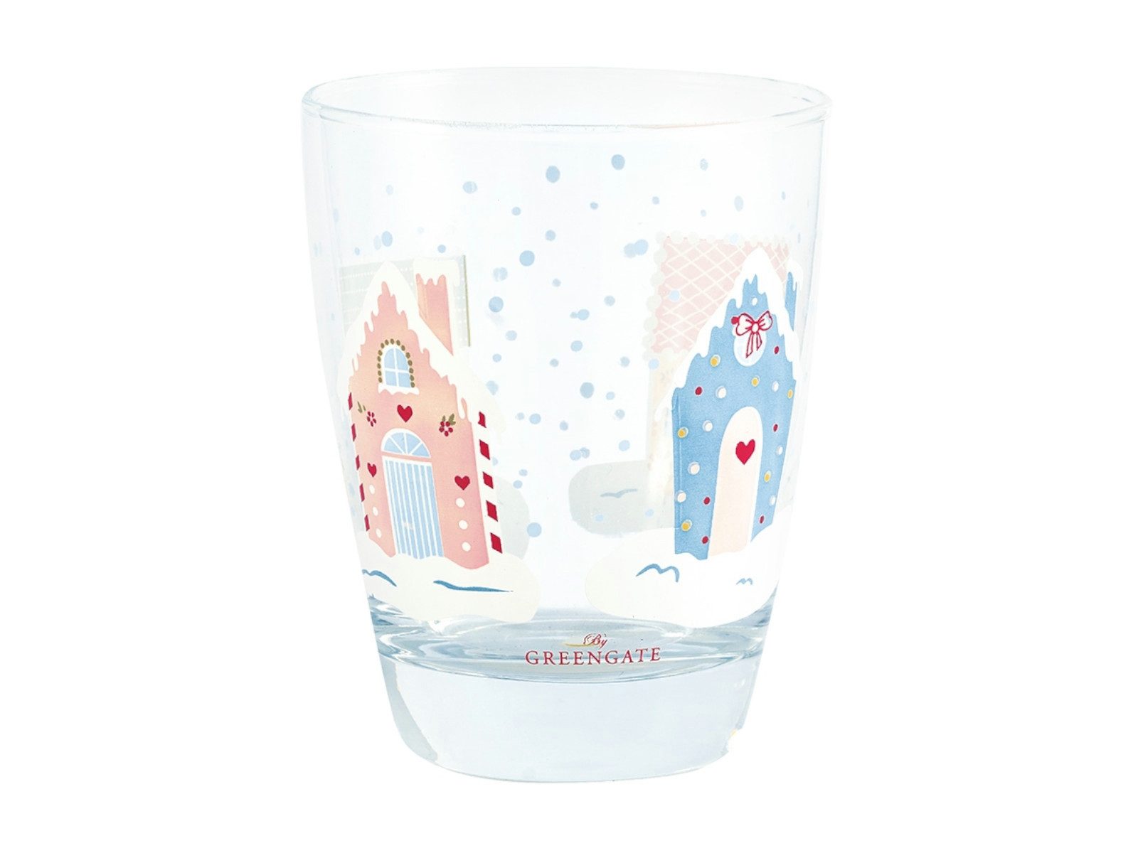 Greengate Glas Laura homes Wasserglas dusty blue 0,3 l, Glas