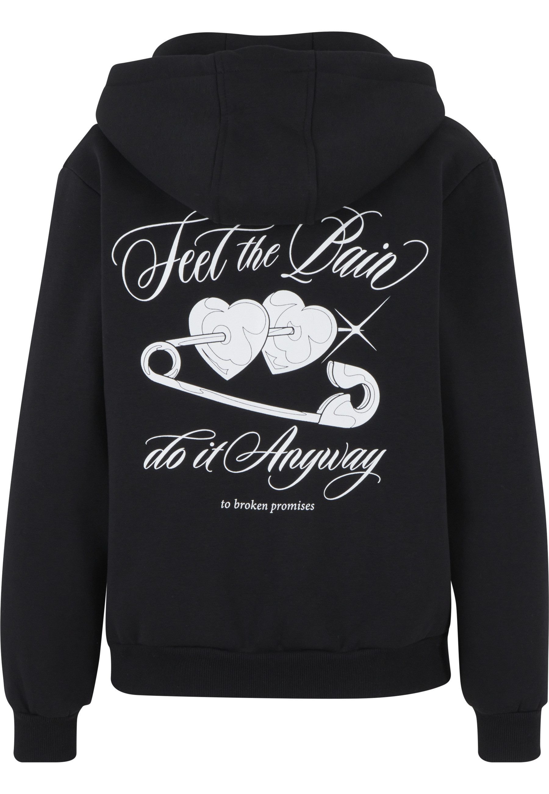 Miss Tee Sweatjacke Miss Tee Feel The Pain Ladies Fluffy Zip Hoody günstig online kaufen