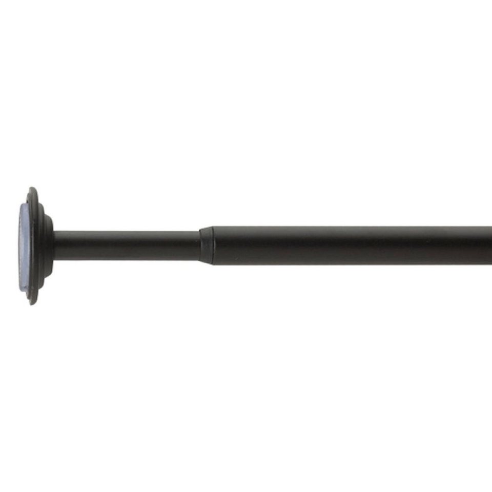 Klemmstange Coretto Schwarz 61 - 91.4 cm, Umbra, Ø 1,3 mm, 1-läufig,  ausziehbar, geklemmt, Für viele Fenstergrößen geeignet