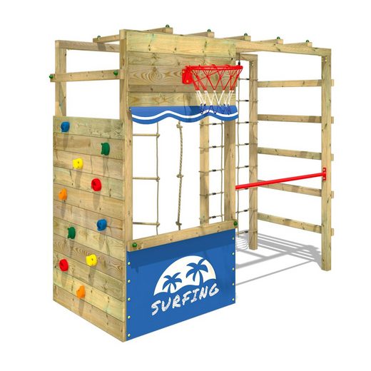 Wickey Klettergerüst »Spielturm Smart Action Gartenspielgerät mit Kletterwand & Spiel-Zubehör«