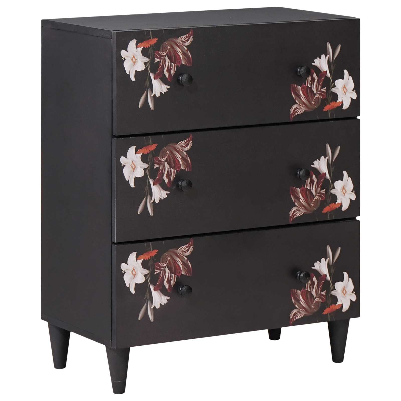 vidaXL Kommode 60 x 33,5 x 75 cm Kommode Schubladenschrank Stauraumschränke Mehrfarbi
