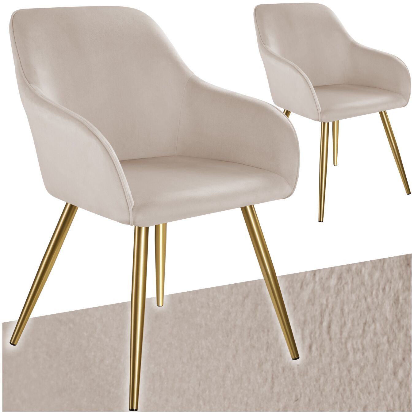 tectake Esszimmerstuhl Marilyn (Set., 2 St), günstig online kaufen