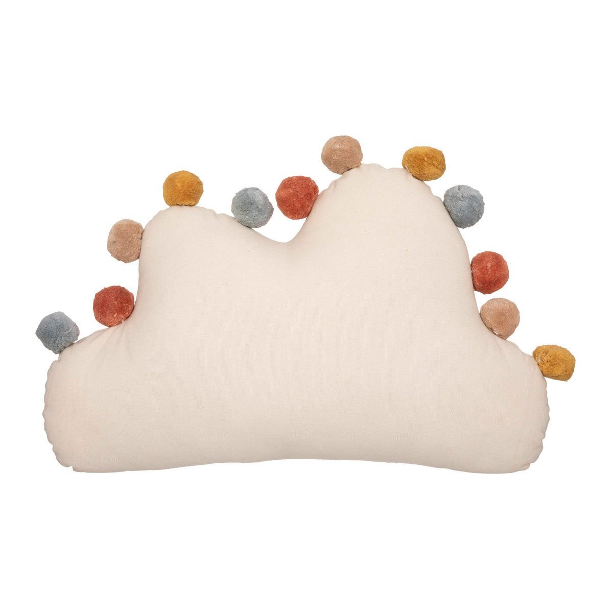 Atmosphera Créateur d'intérieur Dekokissen Dekokissen für Kinder WOLKE mit Pompons, 30 x 50 cm