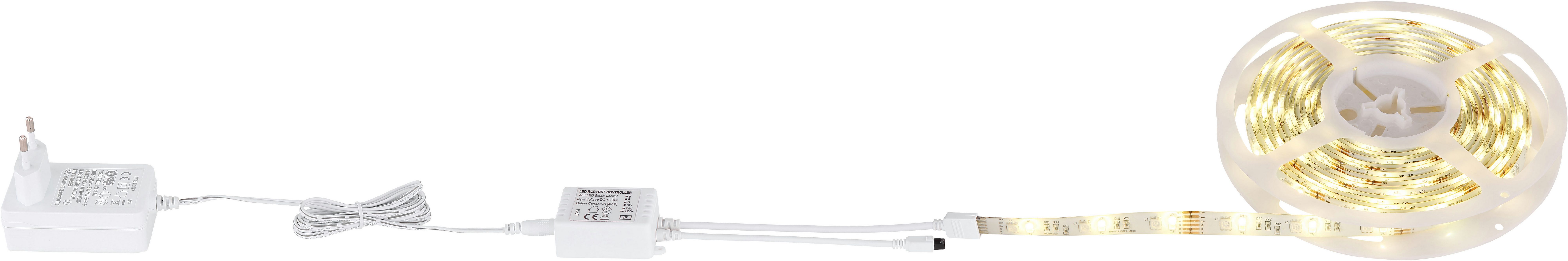 GLOBO LIGHTING LED Stripe EDUARD, Band/Farben fixierbar/kompatibel mit Smart Home und Alexa