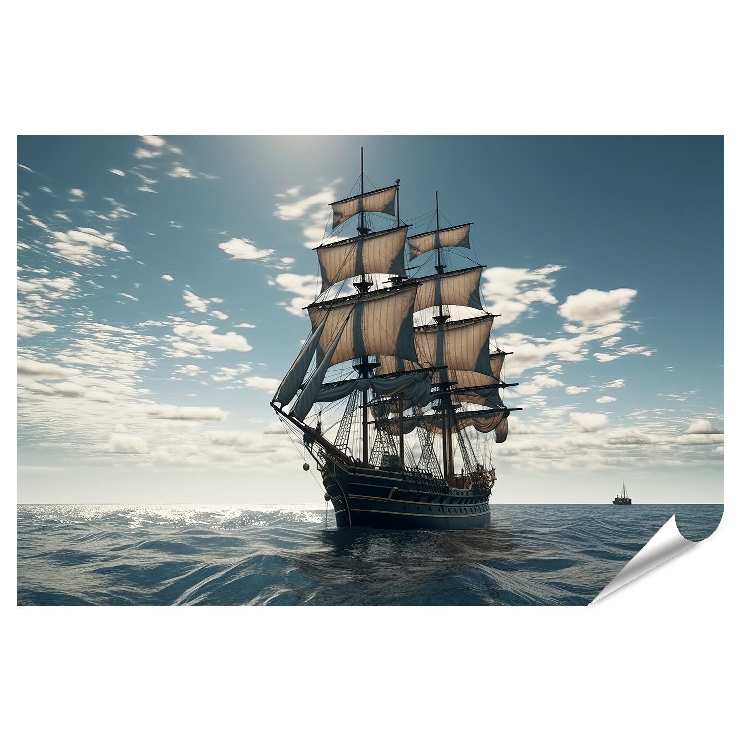 Poster Segelschiff Segeln Meer Bilder