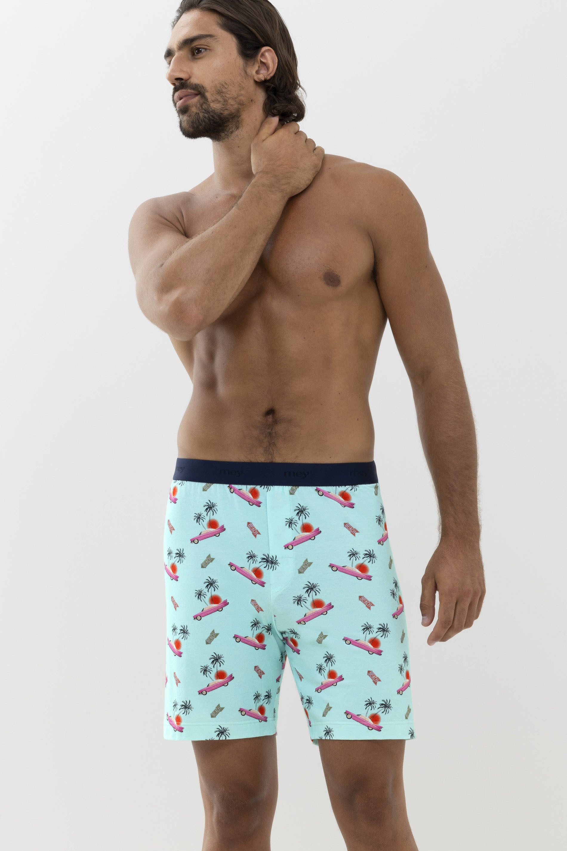 Mey Schlafhose Mey Herren Hose kurz Serie RE:THINK Cadillac (1-tlg)