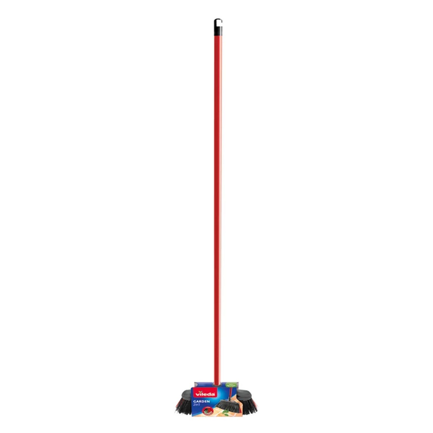 Vileda Staubbesen 2in1 Garden, Außenbesen mit Stiel Garden Bürste im Freien