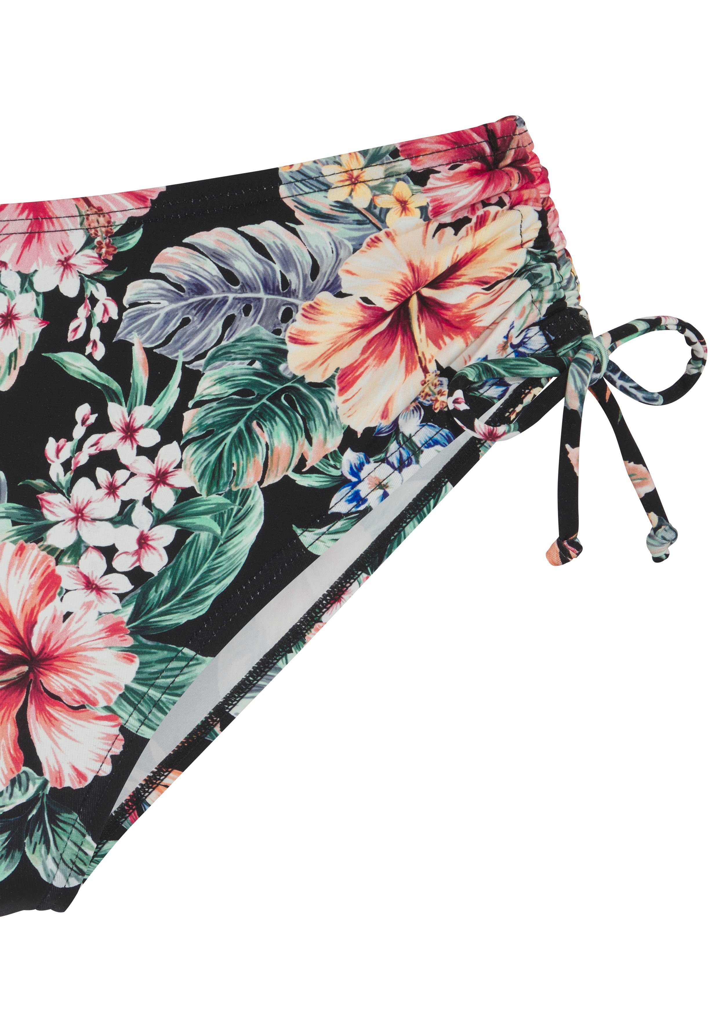 LASCANA Bikini-Hose Salsa seitlich regulierbar und mit tollem Blumenprint – Bild 3 von 5