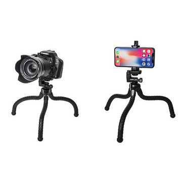 CALIYO Handy Stativ, Selfie Stick, Bluetooth Stativ mit Fernauslöser Handy-Halterung, (Tragbar Kamera Stativ Dreibein für Kamera & Gopro, Kompatibel)