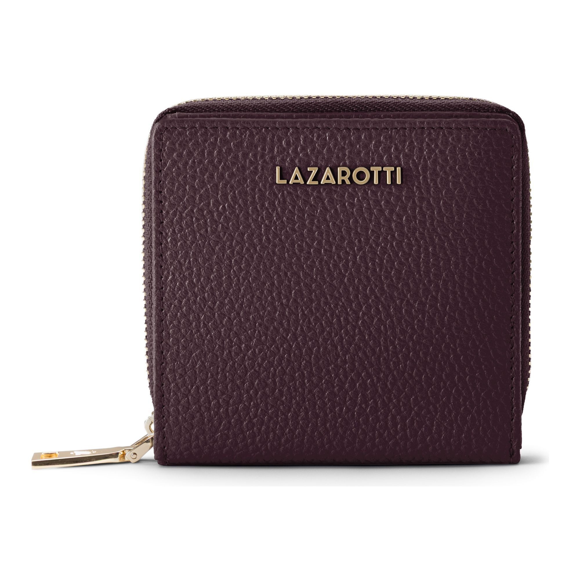 Lazarotti Geldbörse Bologna Leather Medium Zip-Around Geldbörse Leder 10 cm