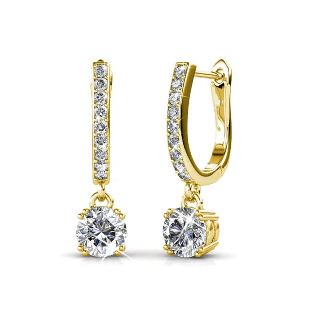 ROUGEMONT Paar Creolen Funkelnde Creolen Ohrringe aus 925 Sterling Silber, günstig online kaufen