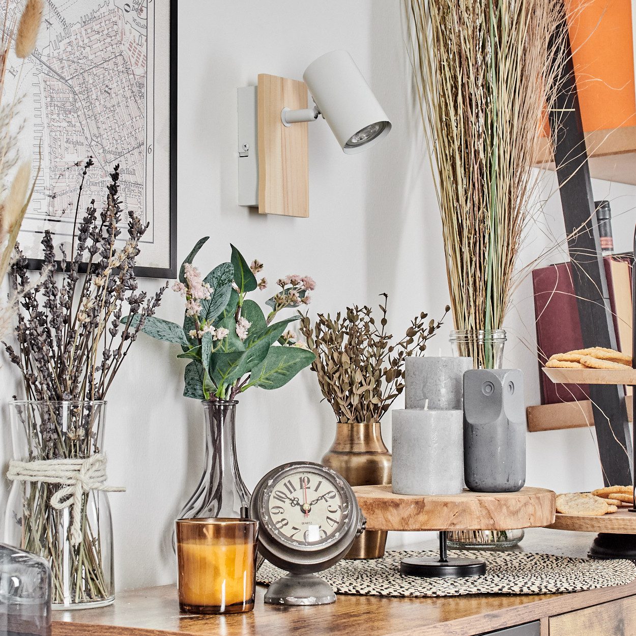 hofstein Wandleuchte Wandlampe aus Metall in günstig online kaufen