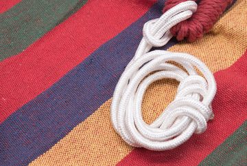 ZOLLNER Hängematte (inkl. Tasche und Seile), belastbar bis 200 kg, 150 x 210 cm, 90% Polyester, 10% Baumwolle