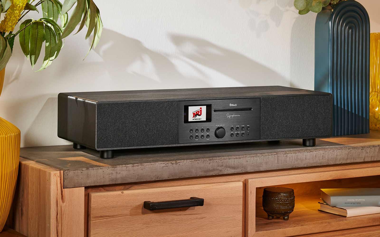 Block Block Symphonie Soundbar mit CD, DAB+, Spotify, Bluetooth, Qi-Laden Digitalradio (DAB)