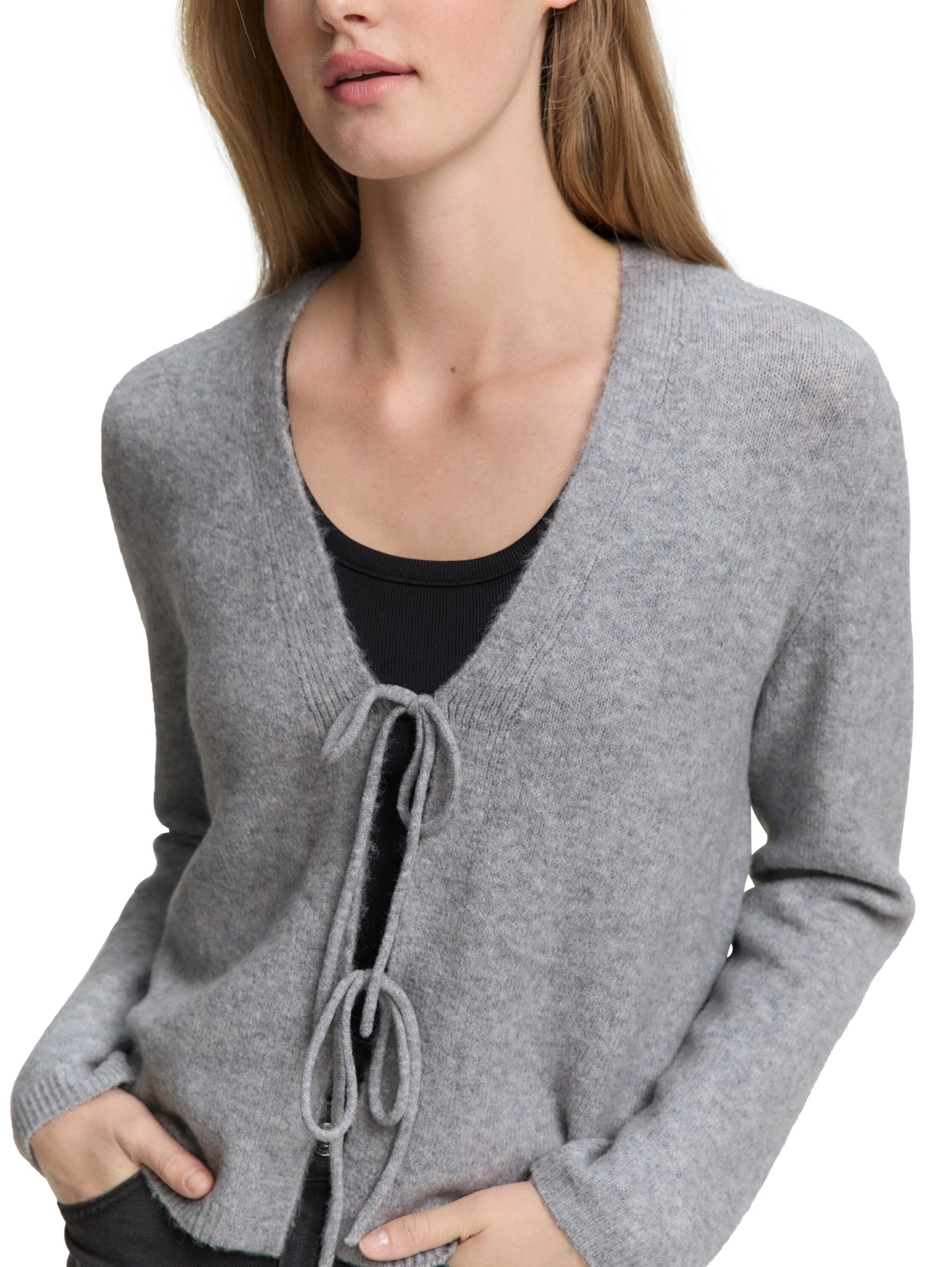 TOM TAILOR Denim Cardigan mit Schleifen